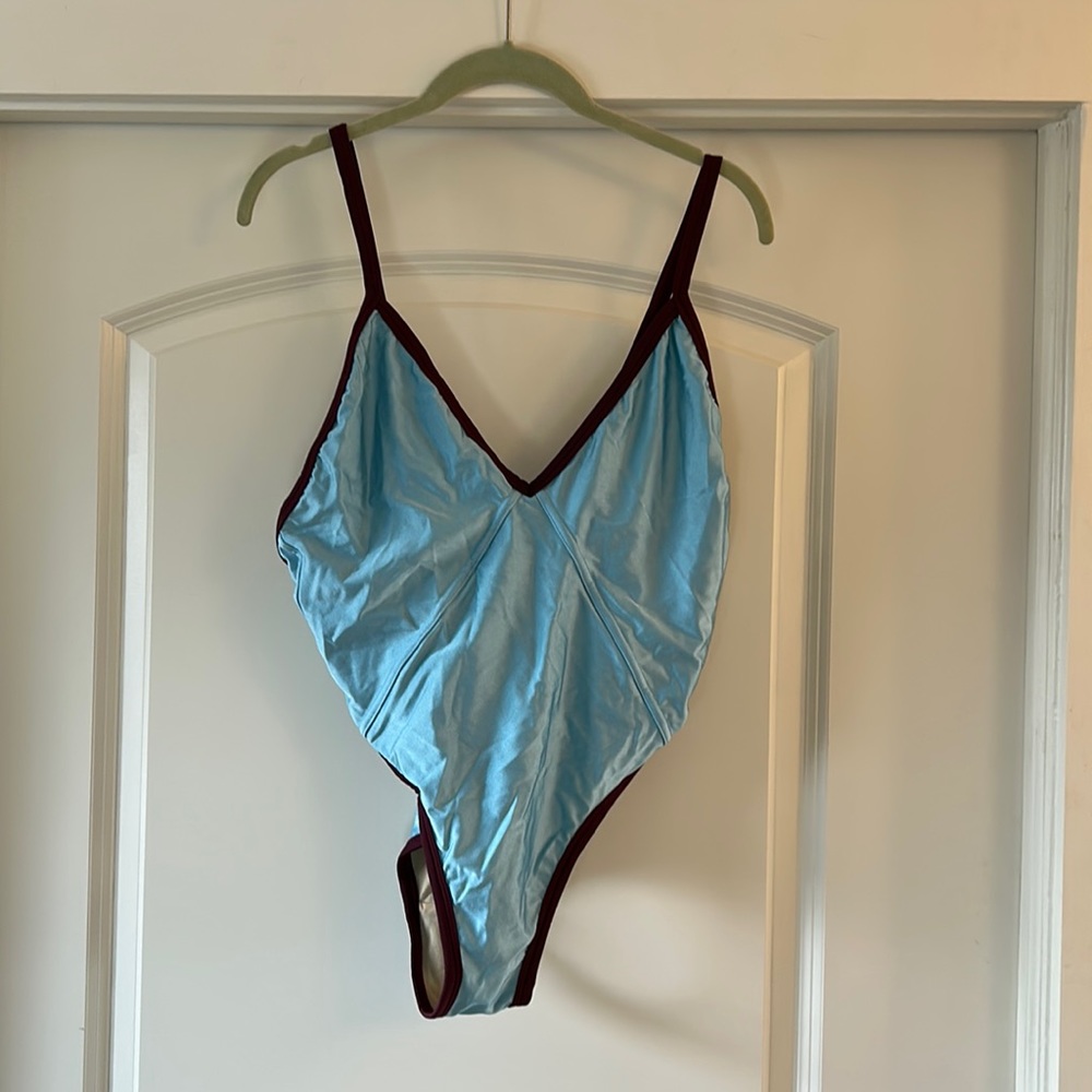 Solstice Intimates high-cut cheeky one-piece swimsuit